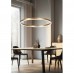 Φωτιστικό Κρεμαστό Φ80cm Στρογγυλό LED 36W 230V 3600lm CCT Dimmable 6095-AB-GD